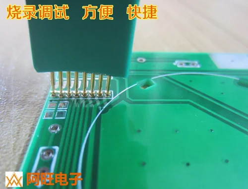 

1.27-8p program burning probe test probe spring probe 8 pins 1.27 spacing 50mil