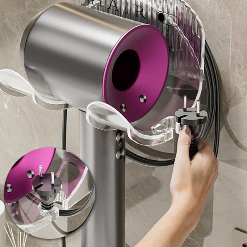 Держатель для фена без рук ящик хранения полка щипцов завивки волос органайзер