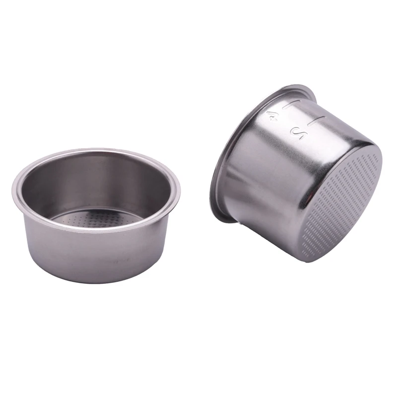

3 Set 51Mm 2/4 Cups Filter Replacement Filter Basket For Coffee Bottomless Portafilter For Delonghi Espresso Machine