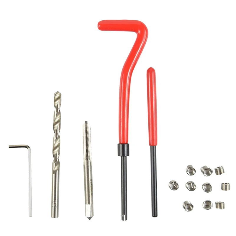 

30-Piece Thread Repair Tool Kit Wrench Coiled Spiral Screw Twist Drill Kit 5M Screw Socket Tap Repairer