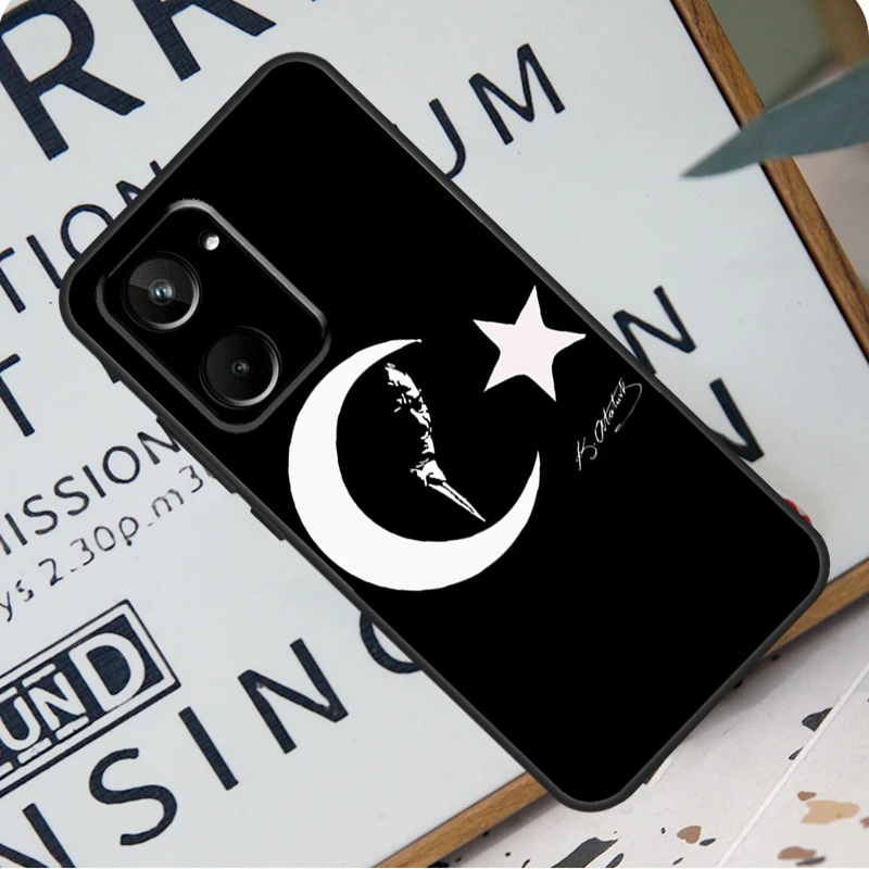Mustafa Kemal Ataturk для Realme C55 C53 C67 GT Neo 5 6 9 10 11 12 Pro Plus C11 C25 C21Y C30 C31 C33 C35 C51 чехол