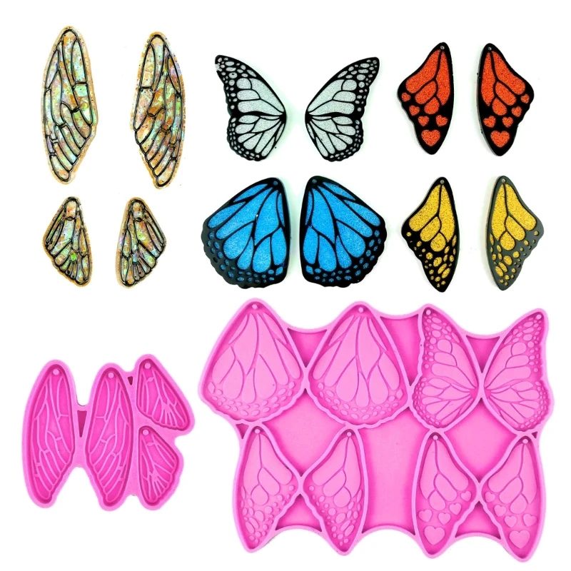 

Earrings Pendant Decoration Butterflies Style Irregular Mirror Silicone Mold