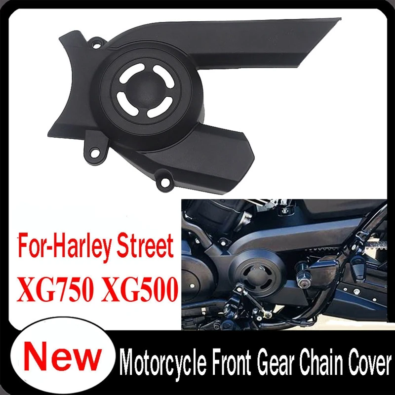 Motorcycle Front Gear Chain Cover Belt Cover Guard Chain Guard Protector for Street XG750 2015-2018