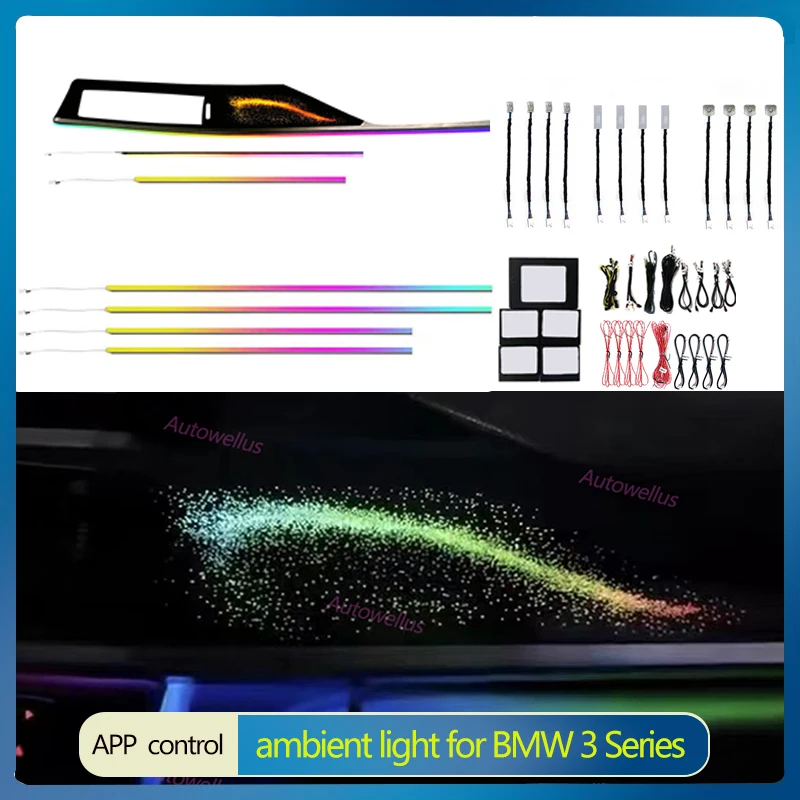 

Светодиодное освещение для BMW 3 серии F30 F35 2012-2018 Galaxy Edition, осветительный прибор для украшения интерьера, атмосферы