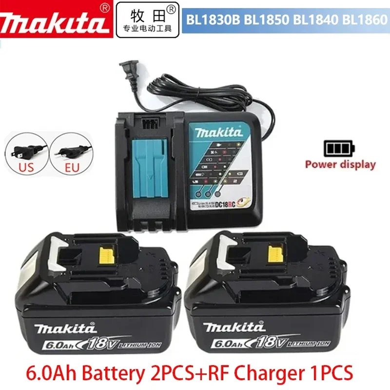 Аккумуляторная батарея 18 в для Makita BL1815 6 А/ч BL1830 BL1860 6000 мА/ч