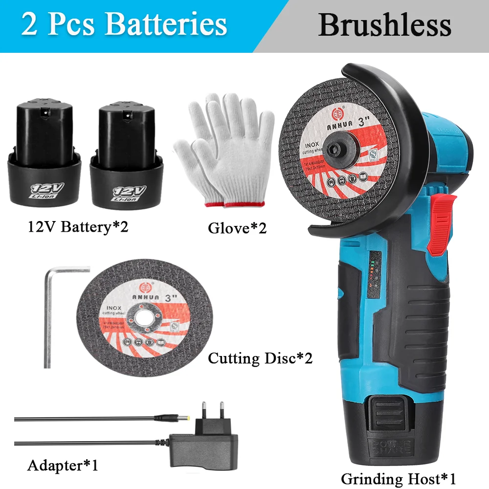 

Беспроводная угловая шлифовальная машина Type 1, 2 шт.