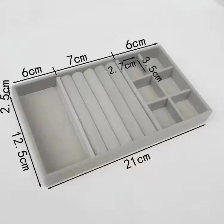 

Бархатный Органайзер Для Украшений С Подносом Для Хранения И Демонстрации Колец, Браслетов, Сережек