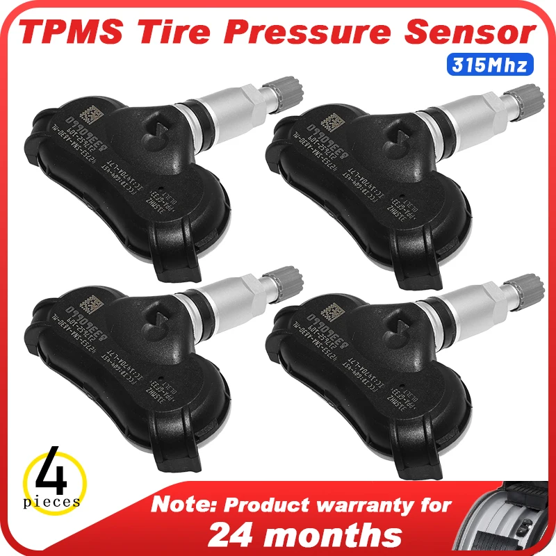 4X TPMS 42753-SNA-A83 315 МГц датчики давления в шинах для Honda CR-Z Odyssey Fit дюйма, ELement Civic 2008 2009 2010-2015