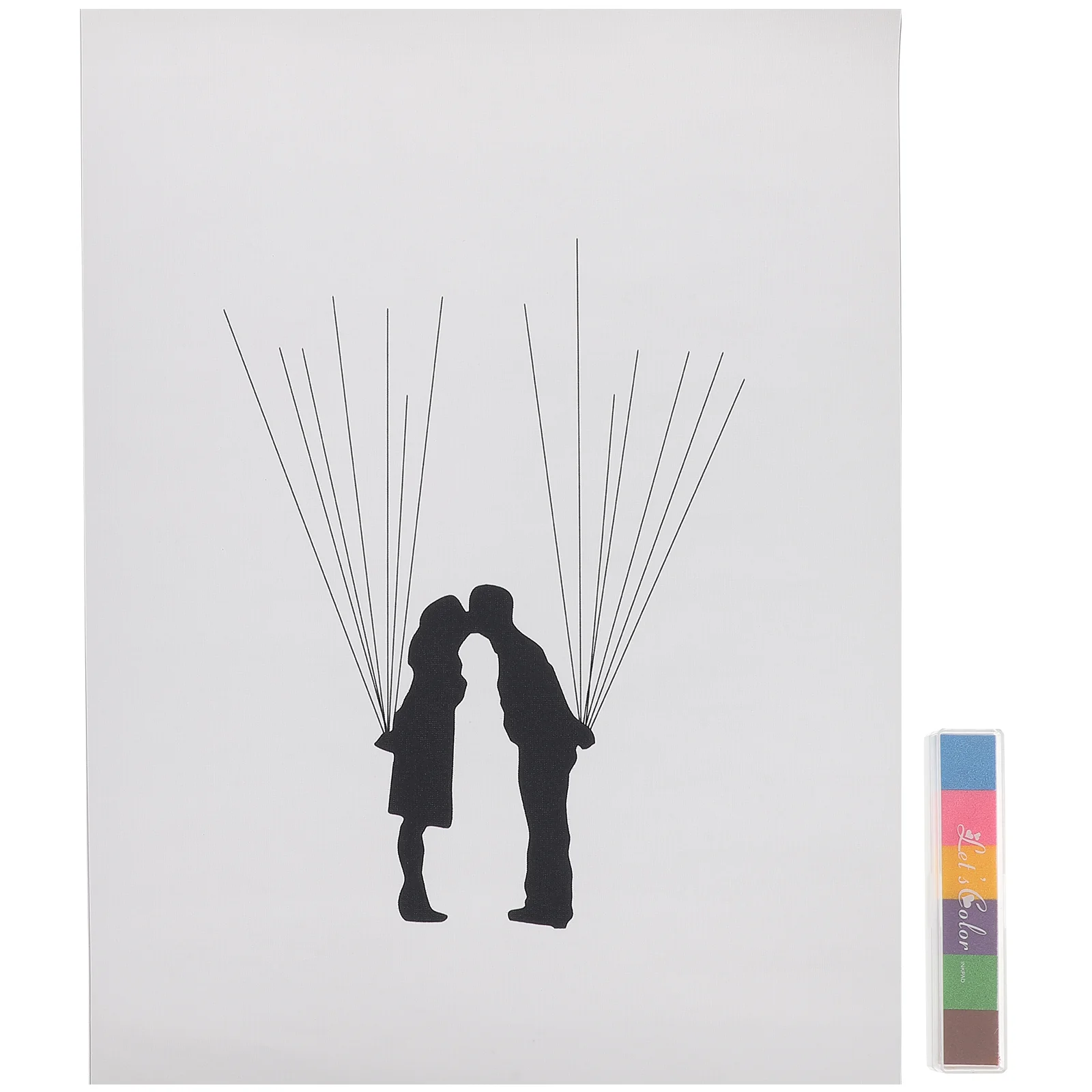 

Wedding Book Guestfingerprint Books Guestssign Guestbook Alternatives Canvas Decoration