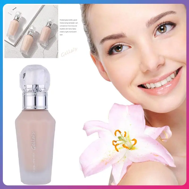 

Vloeibare Foundation Base Crème Brighten liquid Concealer Olie-Control Gemakkelijk Te Dragen Moisturizing Make-Up Foundation