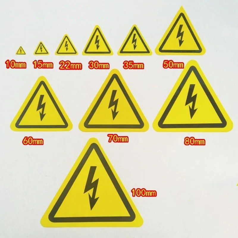 Letreros de luz para parachoques, señal de advertencia eléctrica de peligro, PVC, impermeable, calcomanía de alto voltaje, pegatina para coche