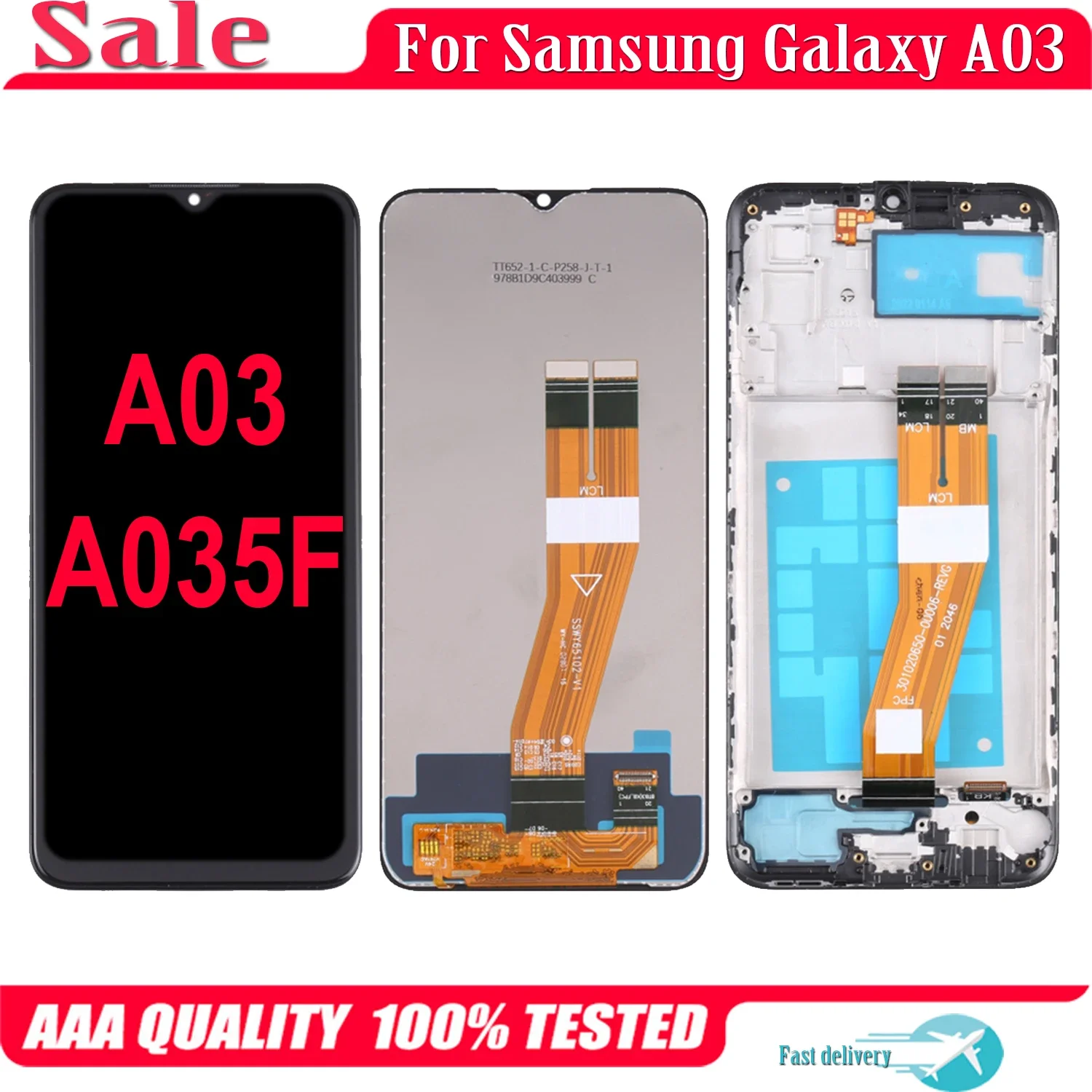 

Original For Samsung Galaxy A03 A035 LCD Display SM-A035F/DS A035F A035M A035G Touch Screen Digitizer Assembly