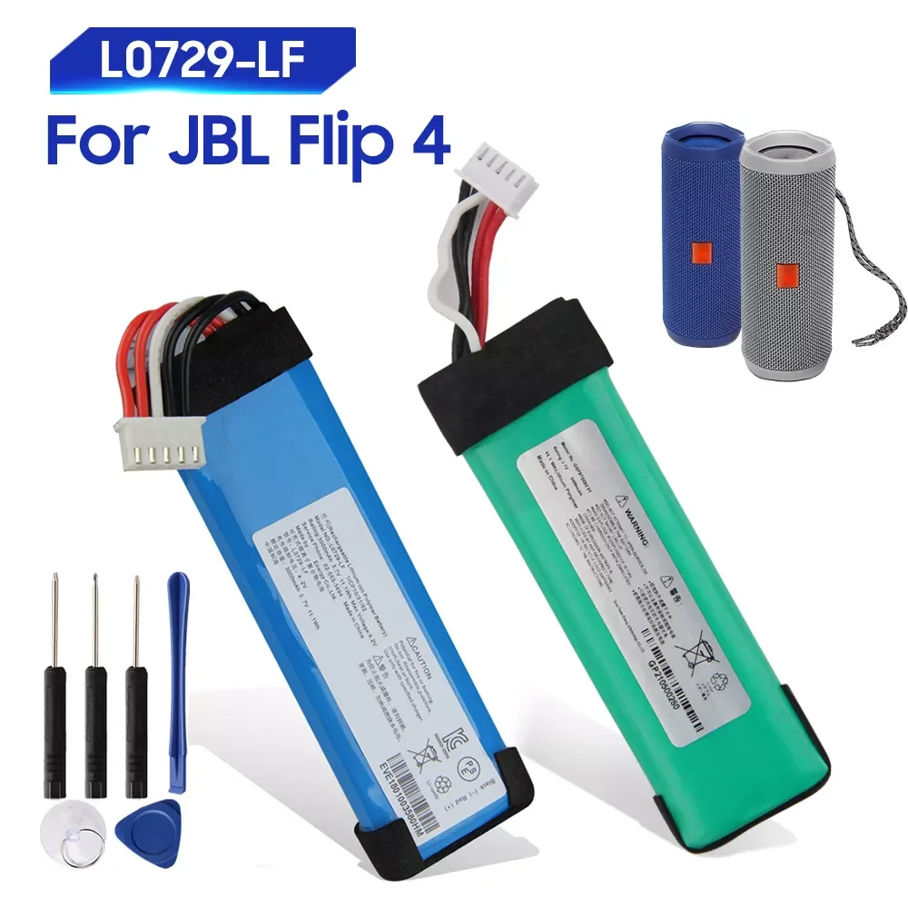

NEW2023 Original Replacement Battery For JBL Flip4 Flip 4 GSP872693 01 L0729-LF Genuine Battery 3000mAh