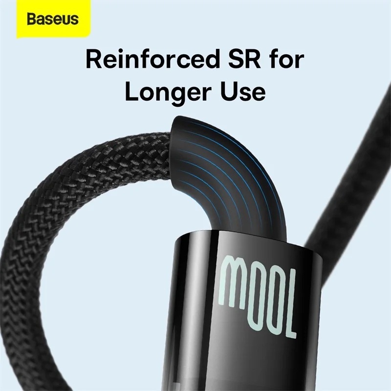 Baseus Auto Smart Power-Off 100W USB Type C Cable For Honor 50 Pro Charger Cable 66W 40W Fast Charging For Huawei P50 Mate40 Pro