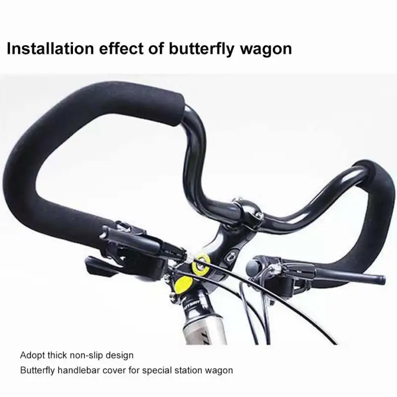 

Butterfly Handlebar Sponge Grips For Touring Bikes Plus Long-distance Rest Shock Absorbing Road Sponge Grips With 50cm