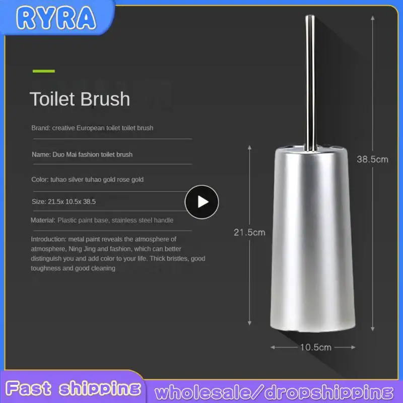 

1~5PCS Long Handled Toilet Brush Set Convenient Toilet Brush Holder Soft Bristle Non Installation Soft Bristle Brush Creative