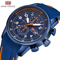 mini focus blue casual men quartz watch waterproof chronograph wrist watches luminous pointers date clock man outdoor wristwatch