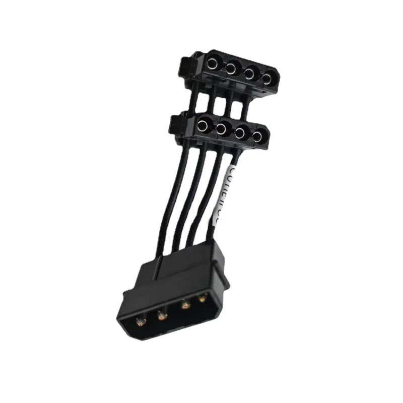 Кабель питания для настольного компьютера ATX D 4Pin IDE Molex от 1 до 2 разветвитель 2-портовый Штекерный короткий шнур 18AWG