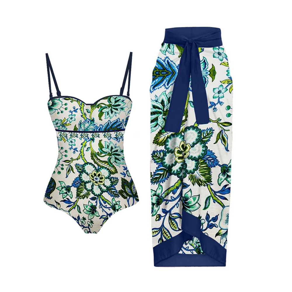 

Full Print Floarl Bikini Set Two Piece Sleeveless Swimwear Women 2023 Low Waist Swimsuit Slim Thong Bather Bathing Suits
