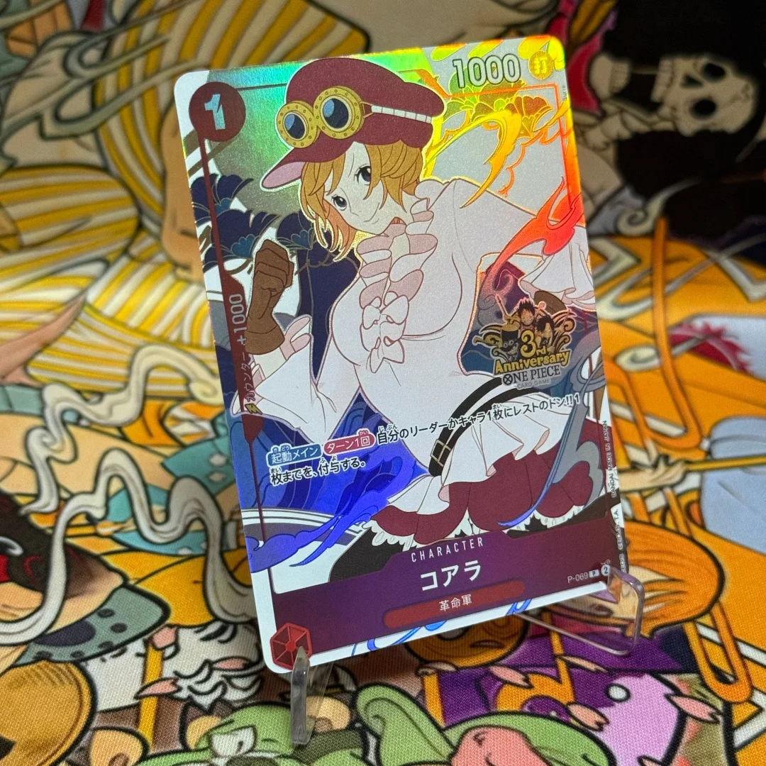 Фото One Piece TCG Японская коллекционная карта P-069 Коала P, китайская версия, набор к 3-й годовщине, 1 карта Красная Коала (фойл). №2