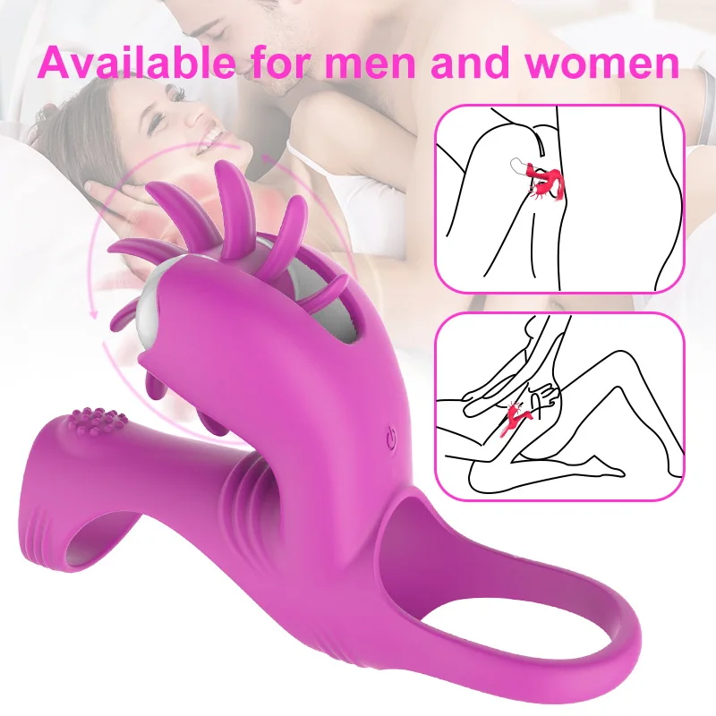 Женский рукав для пениса презерватив кольцо язык лизание клитор вагинальный