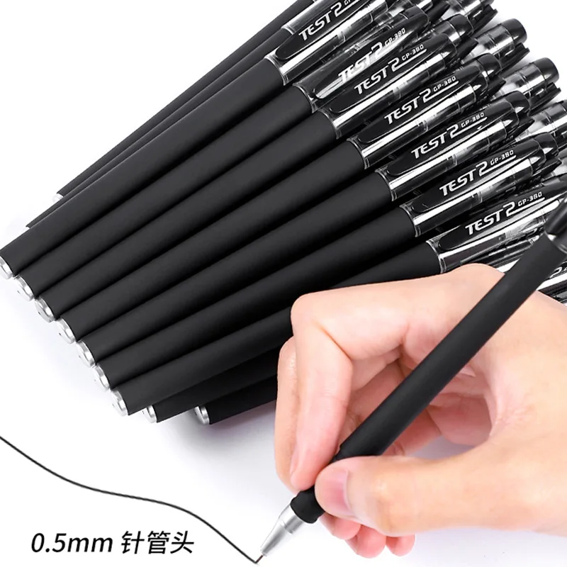 

Office Neutral Pen GP380 Frosted Carbon Pen 0.5 Bullet Point Business Signature Pen Student Stationery
