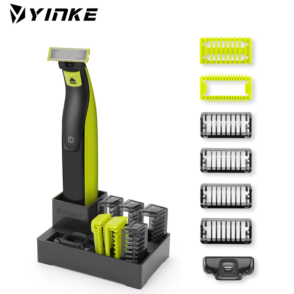 

Yinke Guide Comb Guards for Philips One Blade QP2520 QP2530 QP2620 Face Hair Clippers Beard Trimmer Replacement Kit with Holder