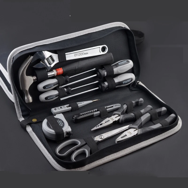 Multifunctional Tool Box Suitcase Portable Screwdriver Case Carry Spanner Parts Organizer Scissors Screwdriver Hammer Toolbox