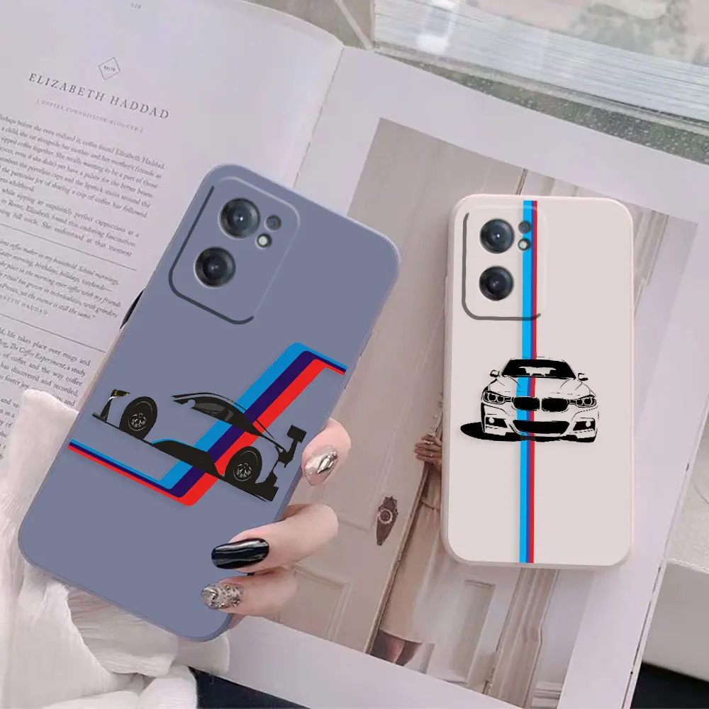 Blue Violet Red Sports Car Phone Case For Oneplus 11 10 9 9R 9RT 8 8T 7 7T ACE 2 2V NORD CE 2 Lite Pro Colour Liquid Case Shell