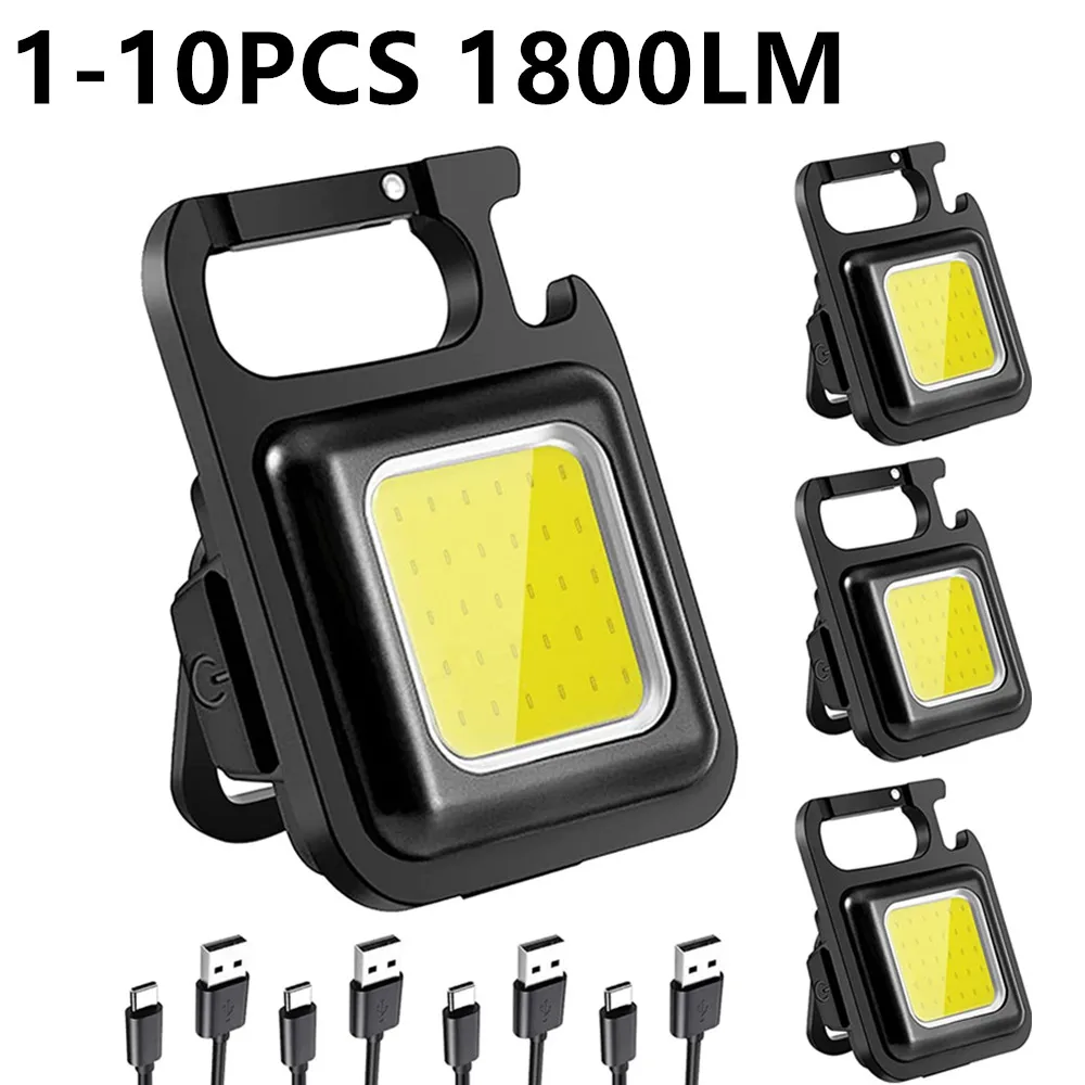 

Lights Keychain Work Fishing Lamps Multifunctional Charging Portable Flashlight Mini Lanterna Camping