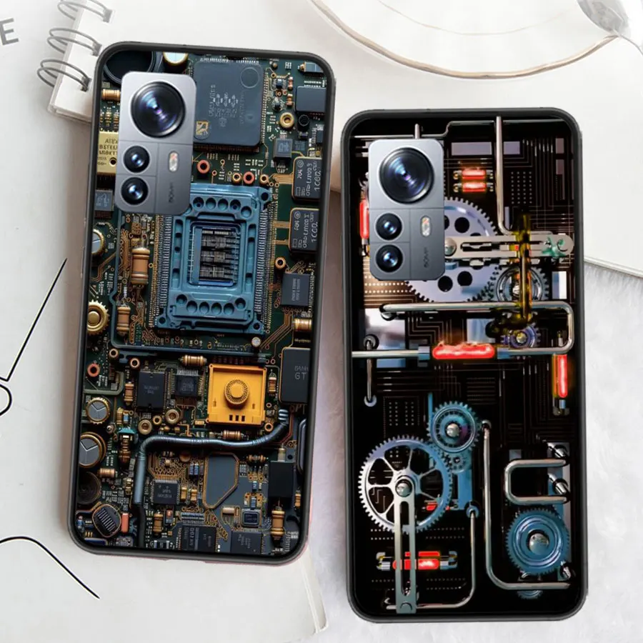 Чехол для телефона с технологией печатной платы AI Xiaomi Mi 14 13 12 11T 10T 12T Pro 12X 11i 11 Ultra 10