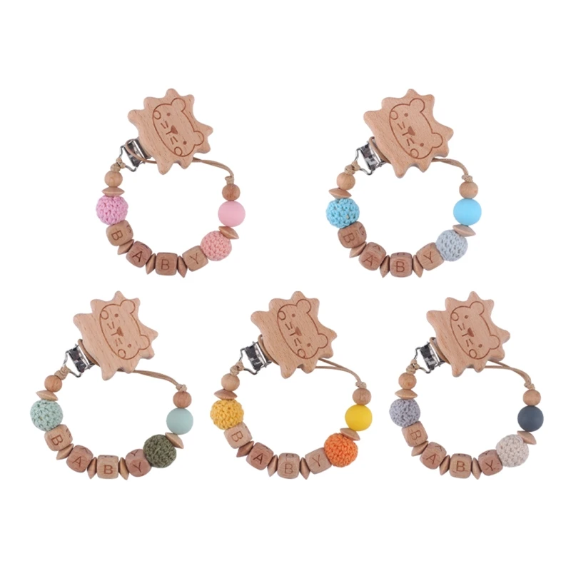 

Hanging Clip Teether Holder for Pacifier Storage Lion Teether for Infant