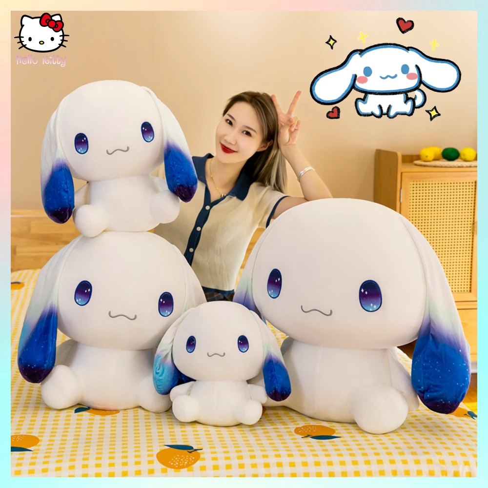 

Anime Sanrios Starry Sky Cinnamoroll Plush Big-Eared Dog Plush Toy Doll Girl Sleeping Pillow Kawaii Pillow Kids Toys Xmas Gift