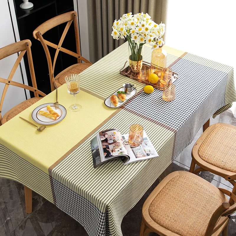 

Прямоугольная Мягкая обложка для кухонного стола, защита коктейлей, роскошная Скандинавская хлопковая скатерть для стола, искусственный чай, украшение для дома