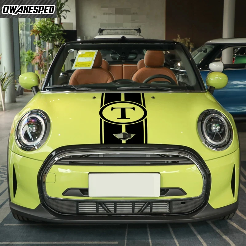 Фото Наклейки на капот автомобиля, модная графика для BMW MINI John Cooper F56 JCW R50 R53 R56 R55, аксессуары для автотюнинга, виниловые пленки, наклейки №2