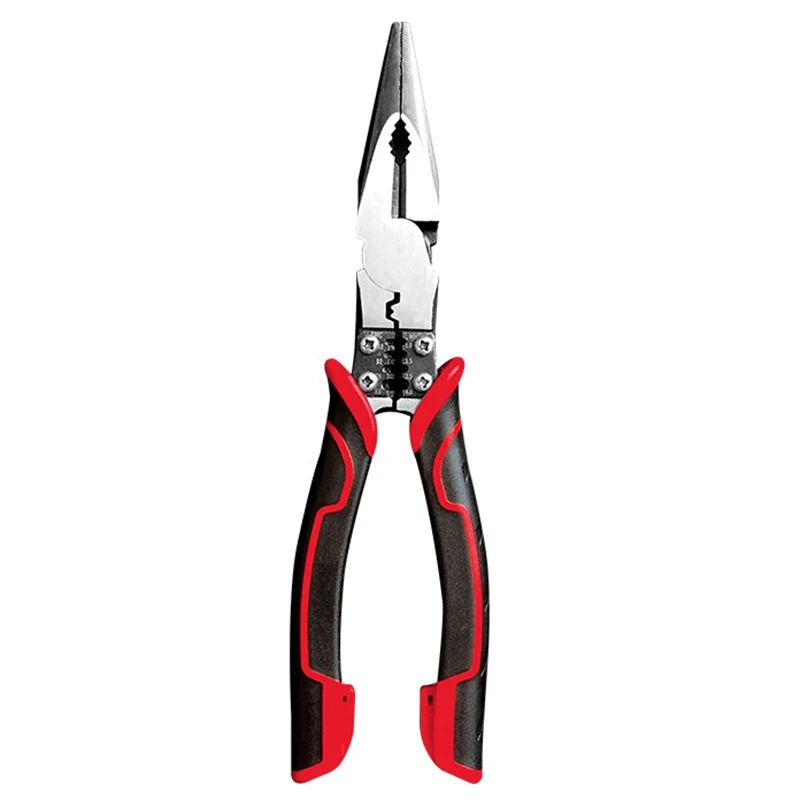 

Needle Nose Pliers Multi-Function Pliers 4 In 1 Wire Cutters Wire Stripper Electrical Wiring Work Cable Cutter 8In
