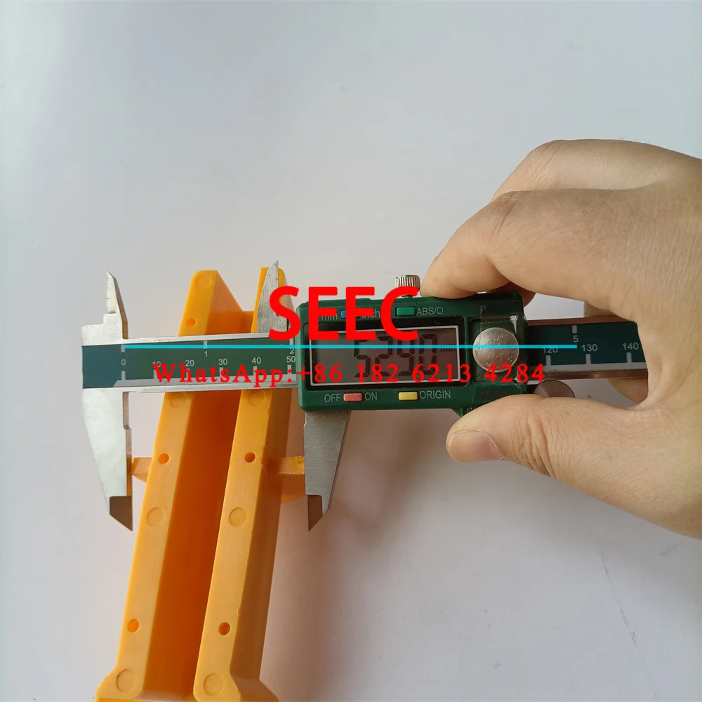 SEEC Лифтная направляющая Вставка для башмака Желтый L 127 мм Ш 28 Канавка 10 127*10