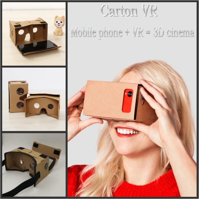 Очки виртуальной реальности 3D Чехол для очков стереоскопическая гарнитура Google