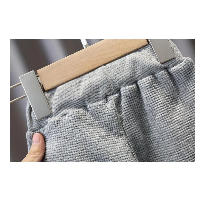 Cotton Tracksuit for Children Solid Baby Kids Autumn Clothing Long Sleeve Toddler Kid Clothing Sets Girls Boy Sportswear Clothes