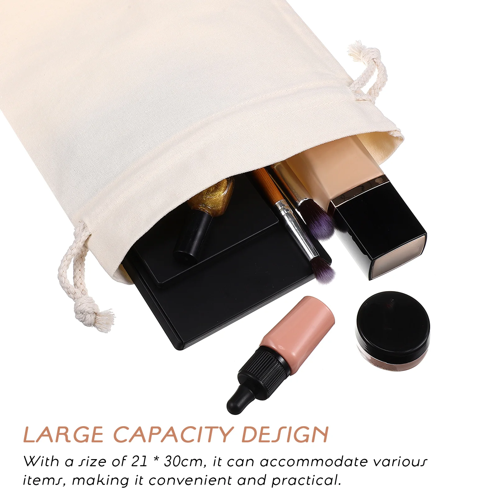 10 шт. сумки для хранения на шнурке 21*30 см из хлопчатобумажной ткани с портом луча