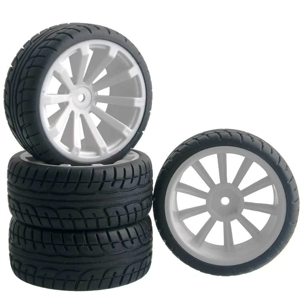 RC 601-8003 плоские гоночные шины Смещение колеса: 6 мм 4 шт для HSP HPI 1:10 на дороге