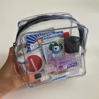 transparent pvc pencil bag large capacity ins style koala embroidery cosmetic case portable cute school stationery storage