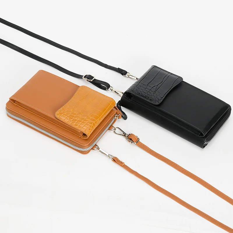 

Wallet Women Diagonal PU Multifunctional Mobile Phone Clutch Bag Ladies Purse Large Capacity Travel Card Holder Cover
