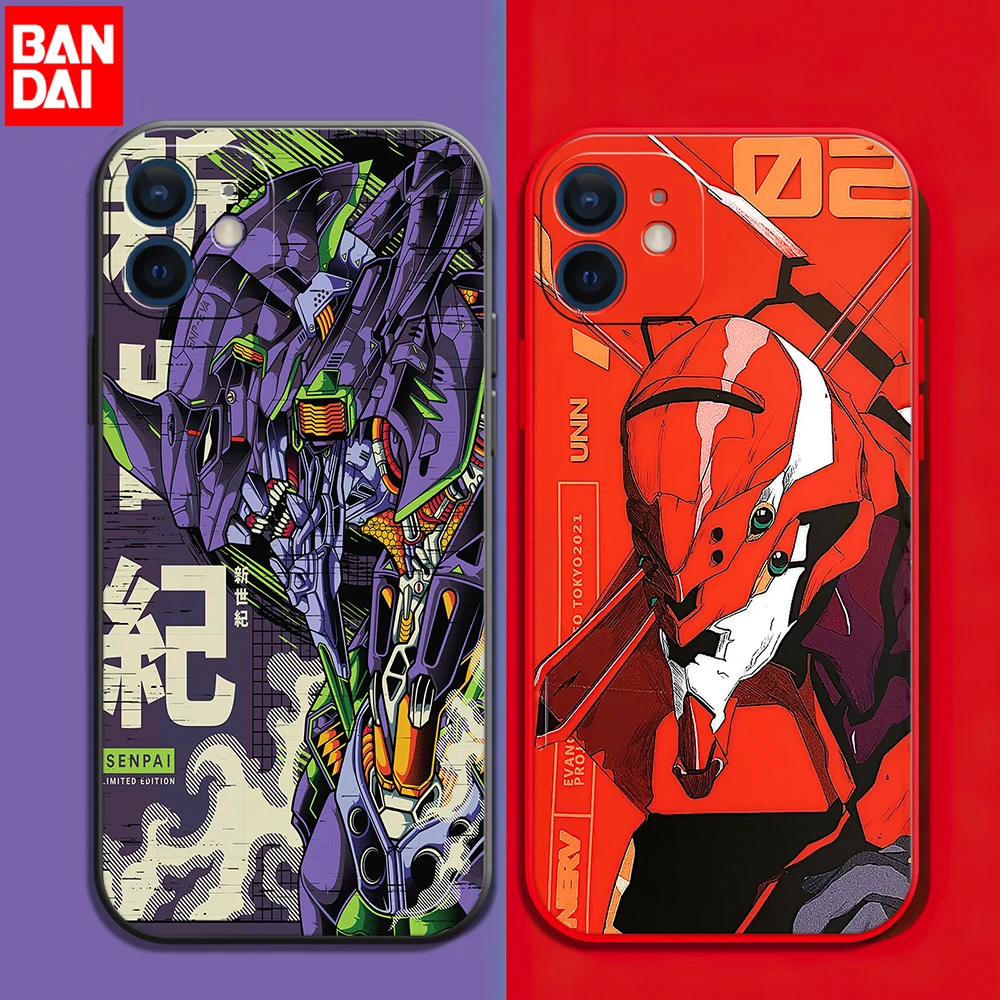 

Neon Genesis Evangelion EVA Phone Case For iPhone 11 12 13 Pro MAX 6 6S 7 8 Plus XS 12 13 Mini X XR SE 2020 5 Japan Anime Cover