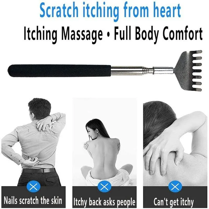 

Telescopic Back Scratcher Scratching Backscratcher Massager Kit Back Scraper Extendable Telescoping Itch Health Products Hackle