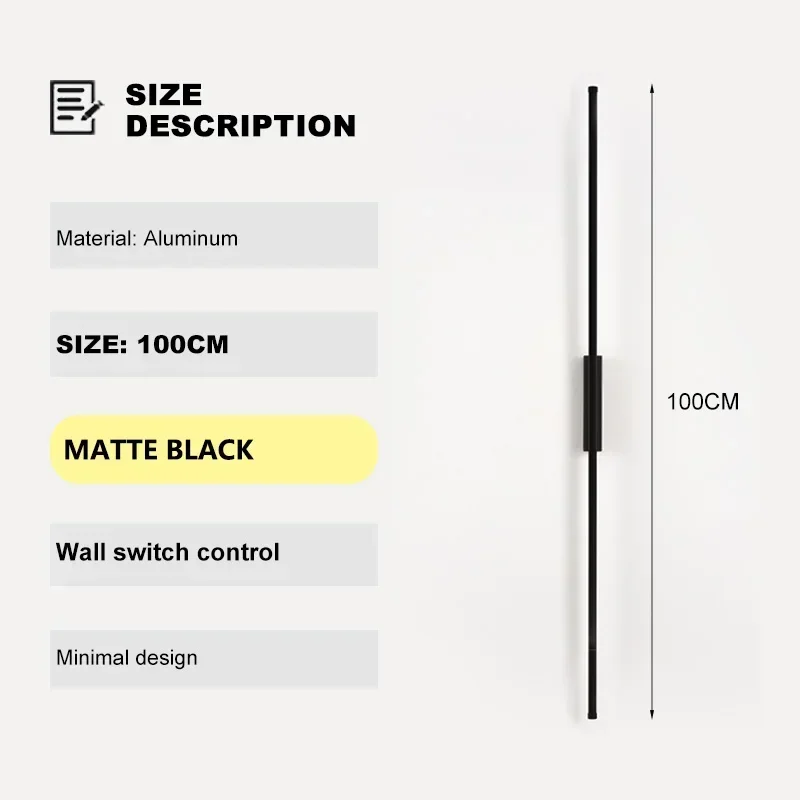 

Настенный светильник OKUDO черный