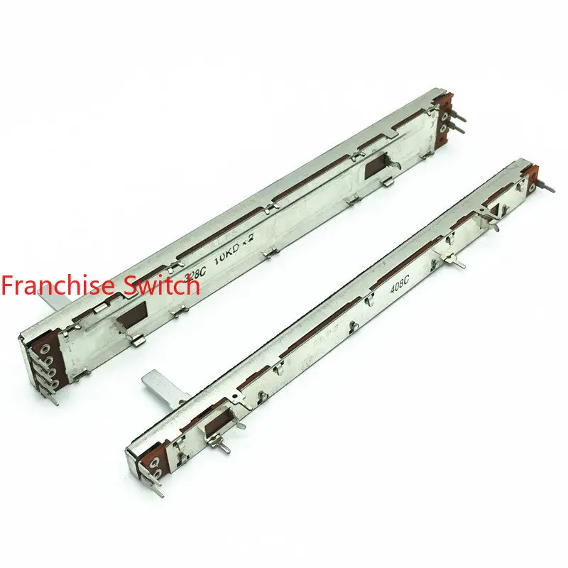 Смеситель раздвижной потенциометр общая длина 128 мм ход 100 10K моно двухканальный