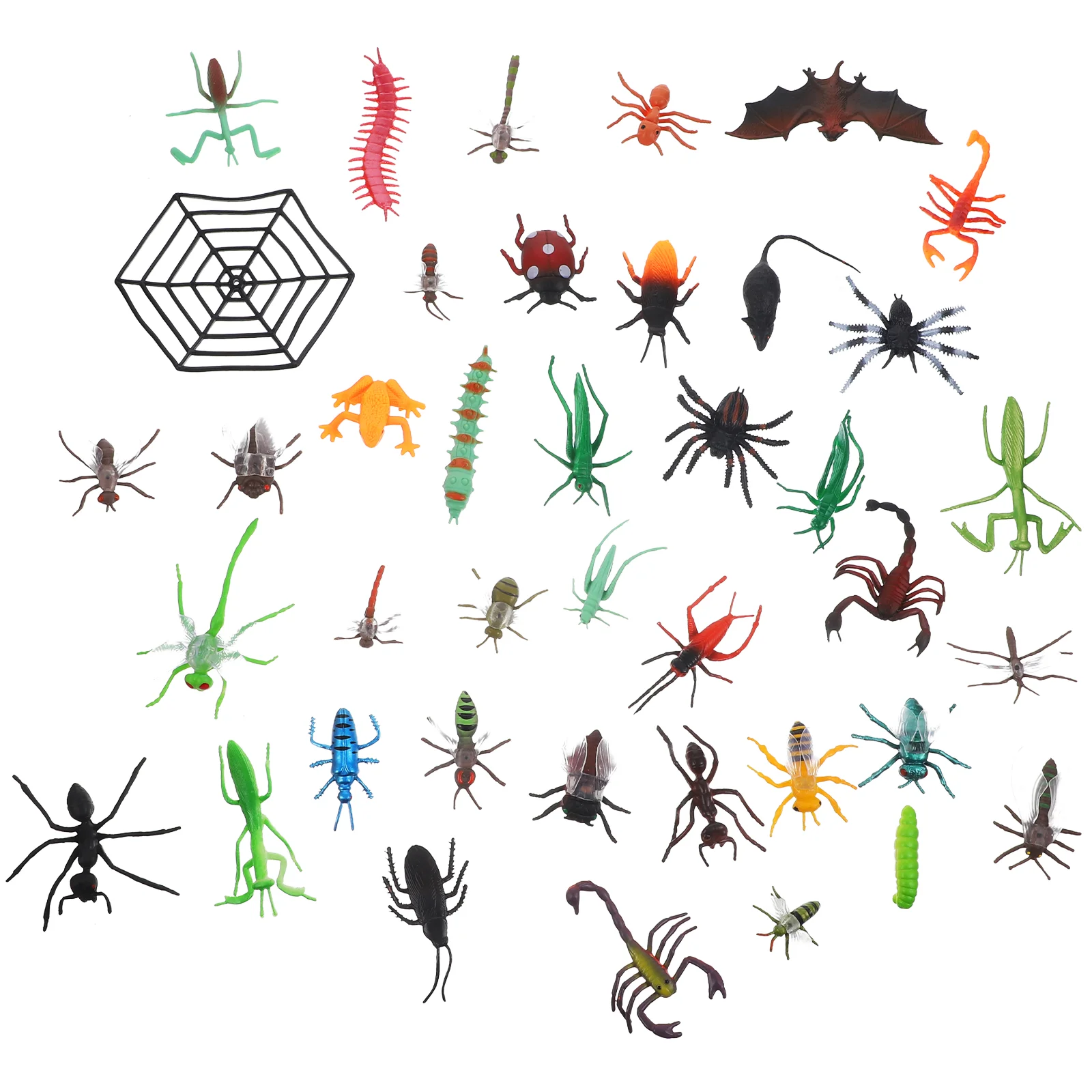 

39pcs Realistic Bugs Figures Toys Insects Figurines Toys Plastic Insects Models