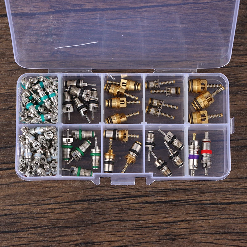 

1Set R134A Car A/C Air Conditioning Valve Cores Auto Air Con Tool Kits Core Valves Automotive Air Conditioning Assortment Kit
