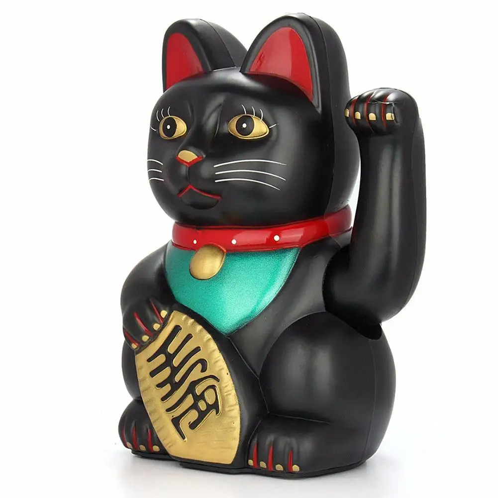 ~~5 дюймов Электрический Lucky Cat ~~Waving Hand` Кассир Фронта ~~Настольный Cash`Register Новый